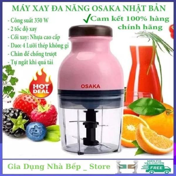 [Xay Gì Cũng Được] Máy Xay Sinh Tố, Xay Đá, Xay Thịt Đa Năng Osaka Mẫu Mới, Máy Xay Sinh Tố 2 Tầng Lưỡi, Máy Xay Rau Củ Quả Thông Minh Tiện Dụng