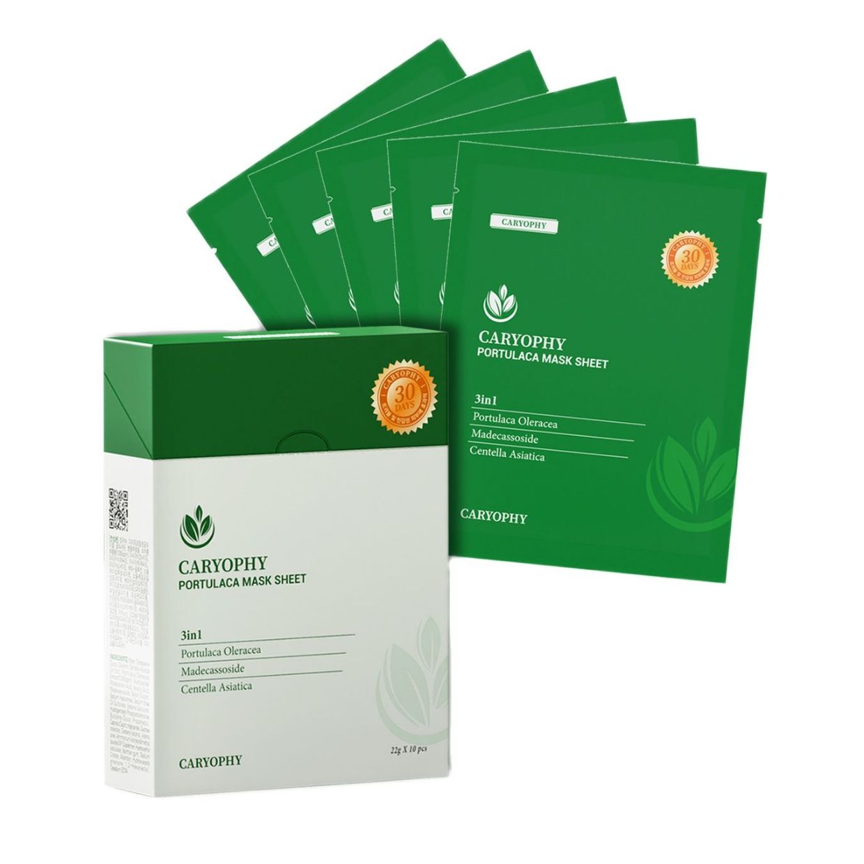 Mặt nạ giảm mụn mờ thâm Caryophy Portulaca Mask Sheet (5 miếng)