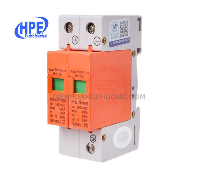 Thiết bị chống sét lan truyền 2 pha dc 1000v