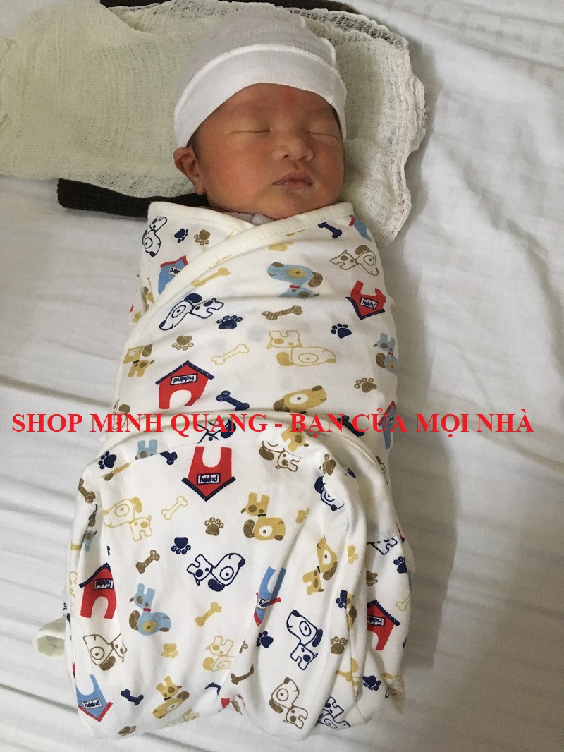 Combo 2 Chăn quấn ủ kén cho bé sơ sinh