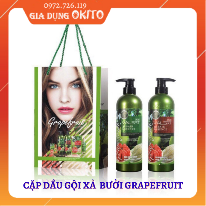 Cặp Dầu Gội Xả Grapefruit Bưởi trống Rụng Tóc Kích Thích Mọc Tóc mỗi chai 850ml