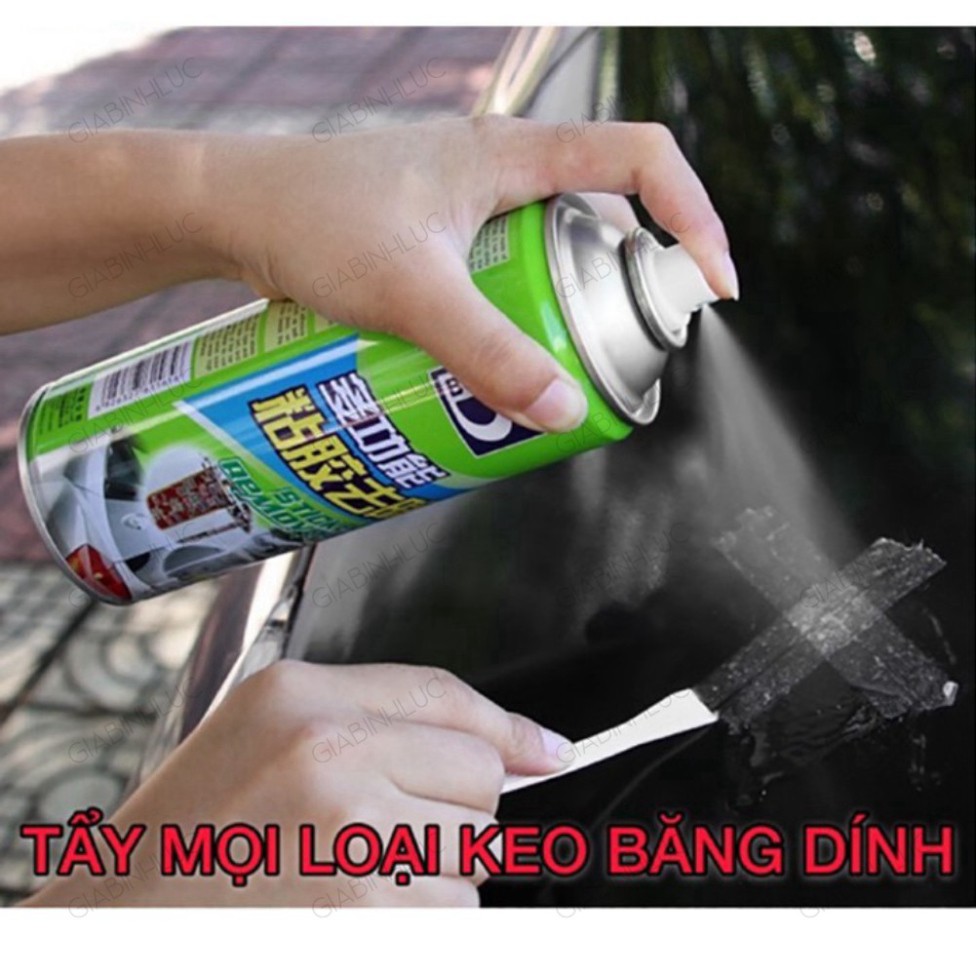 Chai xịt tẩy vết keo băng dính chai xịt tẩy rửa vệ sinh đa năng 450m