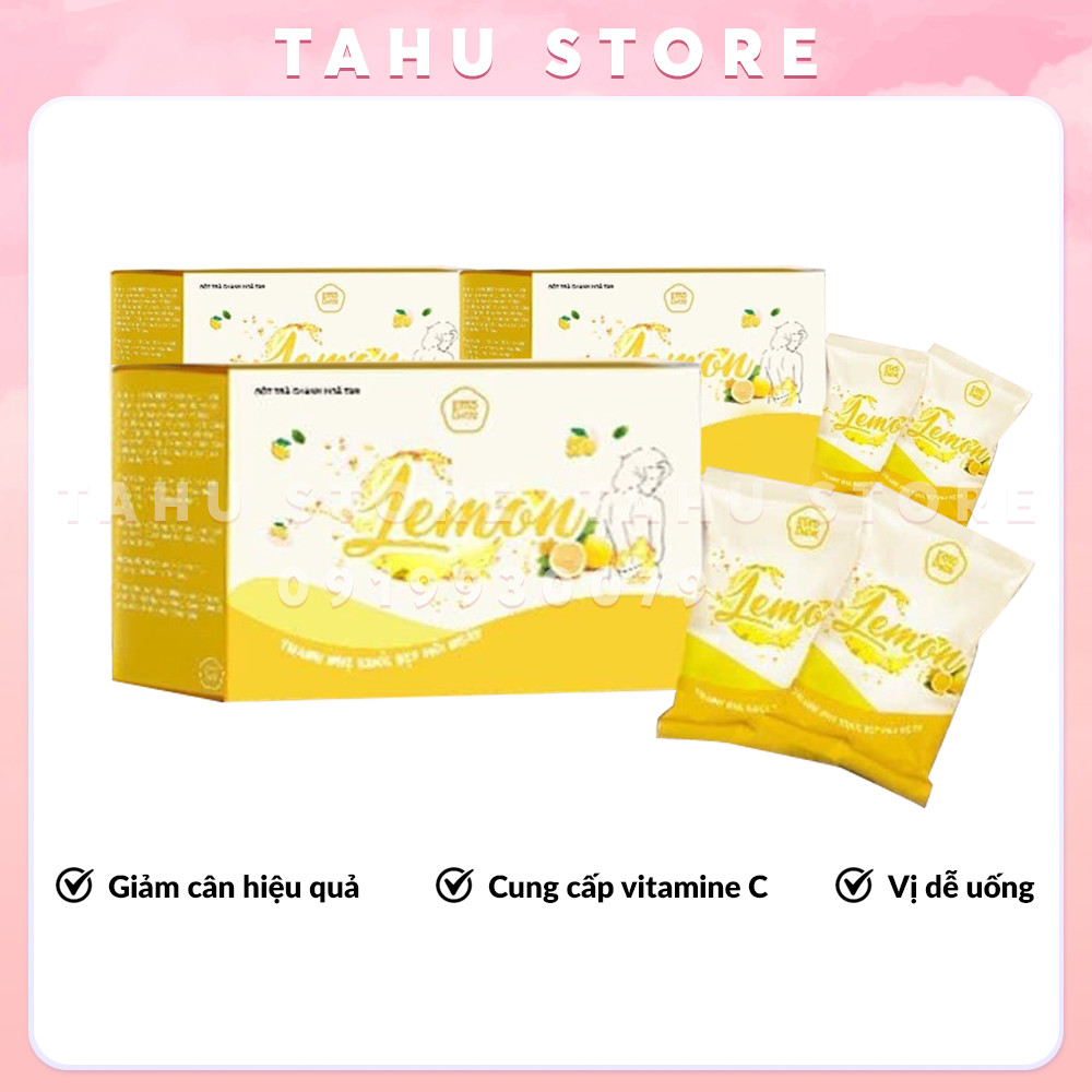 Combo 3 hộp giảm cân vị Chanh Emo Detox thơm ngon - TAHU