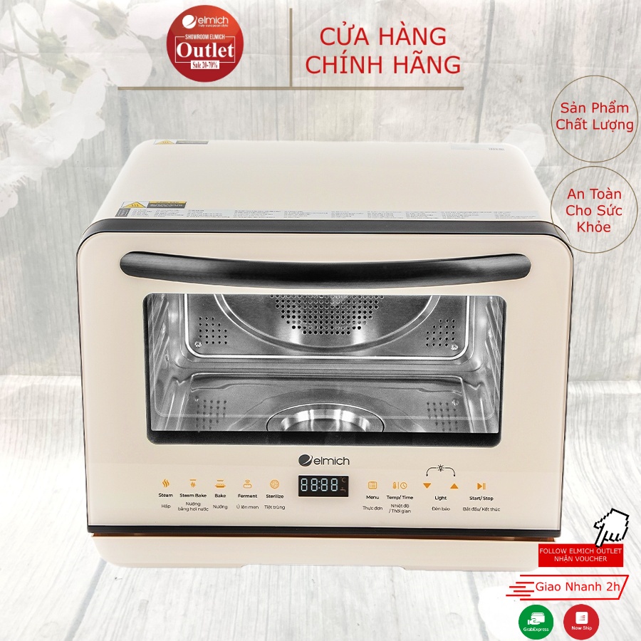 Nồi chiên hấp hơi nước elmich 20l afe-3944 2000w