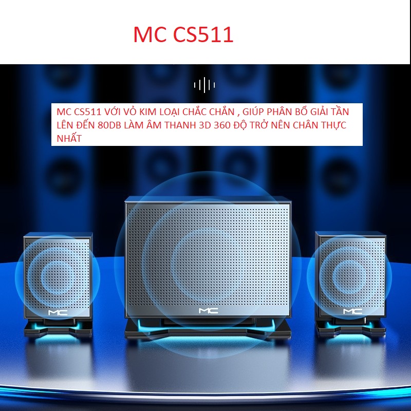 Loa Bluetooth 5.0 MC CS 511 BẢO HÀNH CHÍNH HÃNG 1 ĐỔI 1