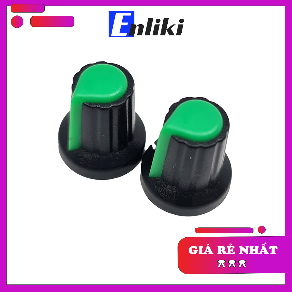 Núm triết áp nhựa màu xanh lá