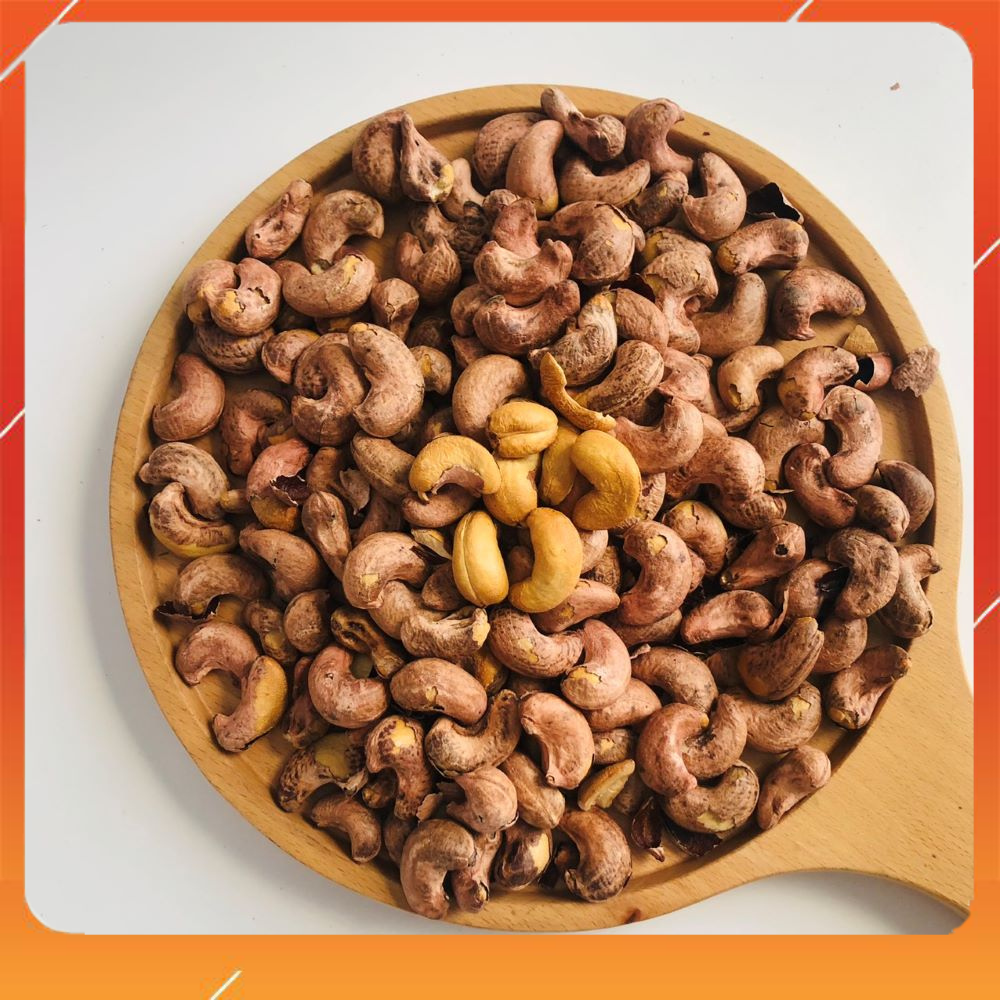 500gr Vietnamese Roasted salted Cashew nut 500gr- Hạt điều việt nam size A cồ vỏ lụa rang muối 500gr
