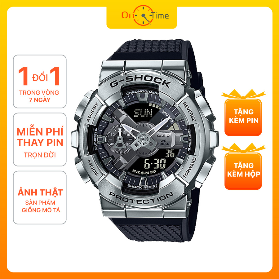 Đồng Hồ Casio G Shock Nam GM110 Viền Thép Chống va đập, không gỉ, không phai màu - OneTime Store