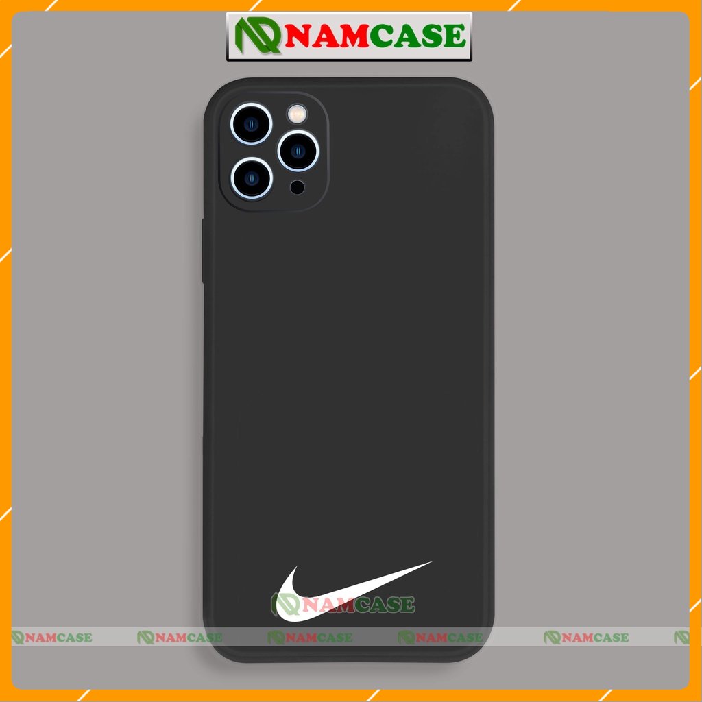 Ốp lưng iPhone Nike cạnh viền vuông silicon dẻo cho iphone 6/6s/7/8/X/XS/XR/11/12/13 Pro Plus Max cute đẹp dễ thương