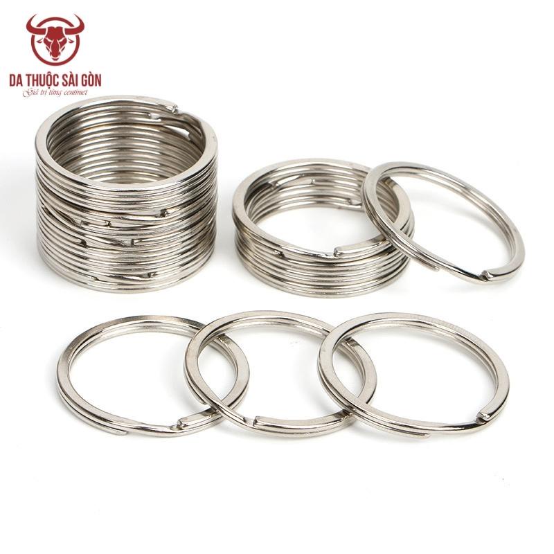 100 khoen tròn móc khóa 30mm mạ niken chống rỉ - da thuộc sài gòn - khoen-dep