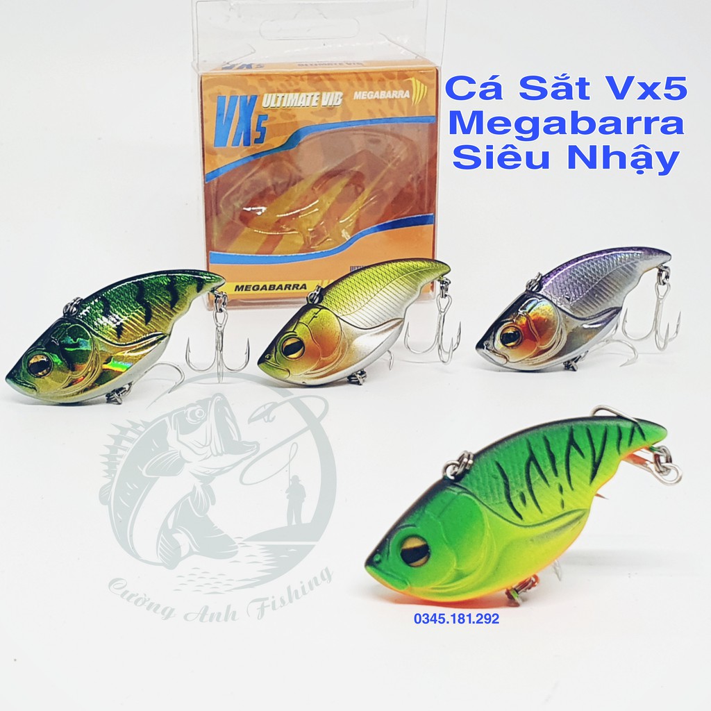 Mồi câu MEGABARRA cá lóc cá chẽm V5 VX5 Mồi Chuyên Lure