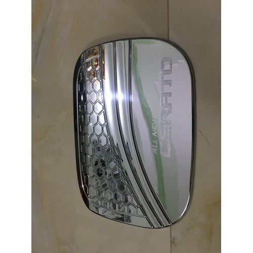 Ốp nắp bình xăng xe Kia Cerato 2019-2020-2021 mạ Crom, chống xước