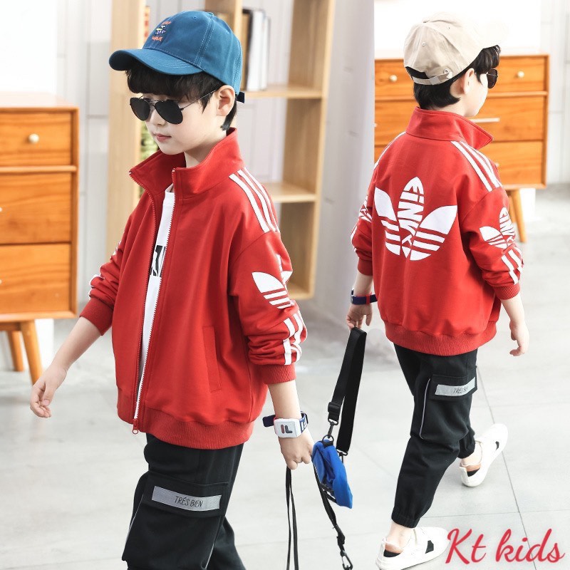 Áo khoác khóa kéo adidas cho bé