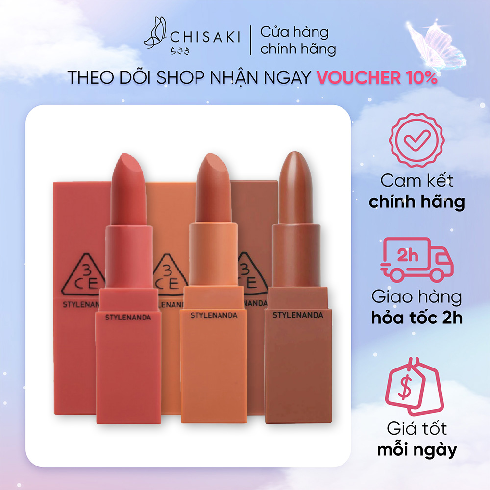 Son thỏi lì 3ce matte lip color 3.5g