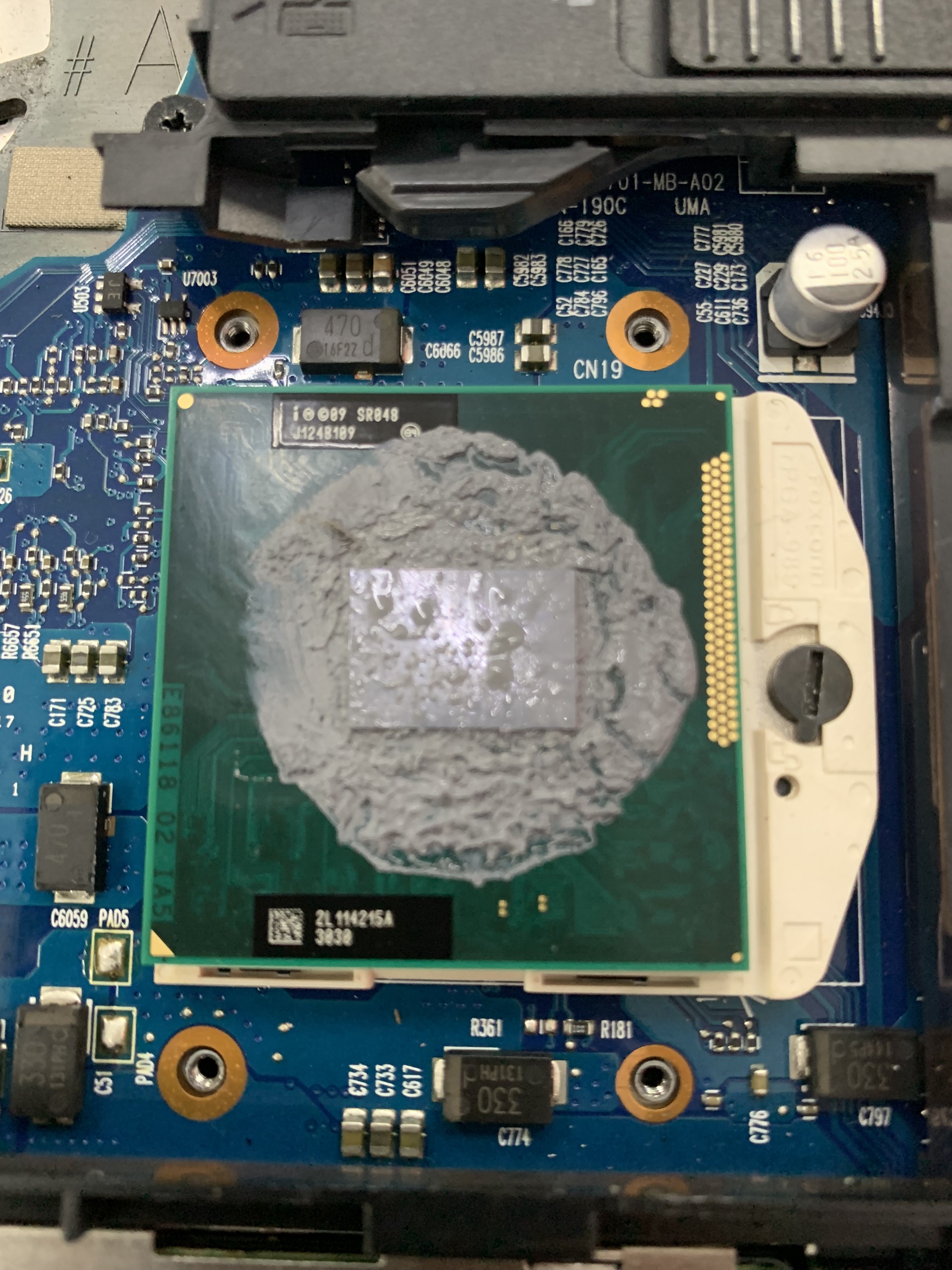 Chip laptop i5-2430m cpu intel model sr04w