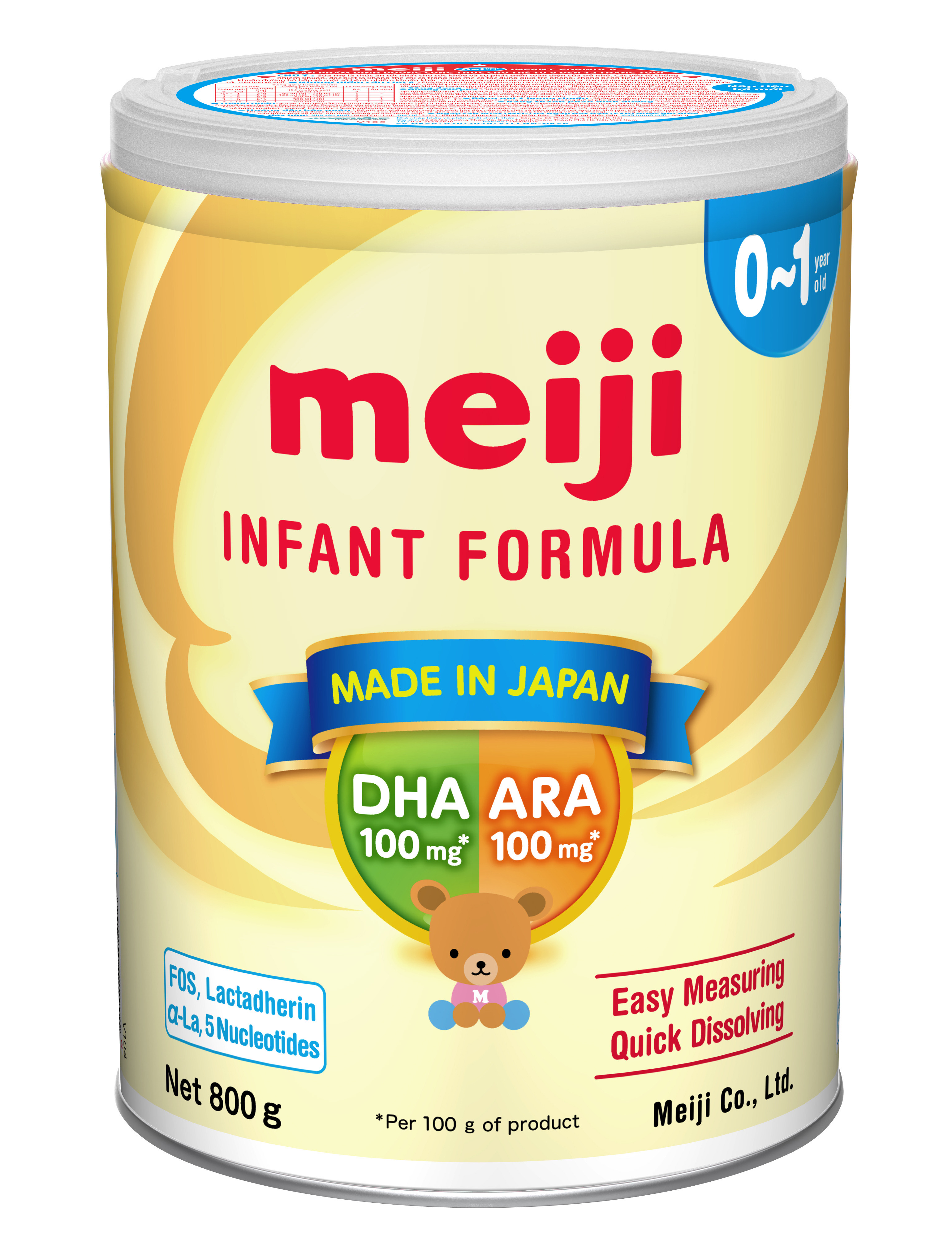 [HCM]Sữa Bột Meiji Infant Formula HT 800g (0-12 tháng tuổi mẫu mới)