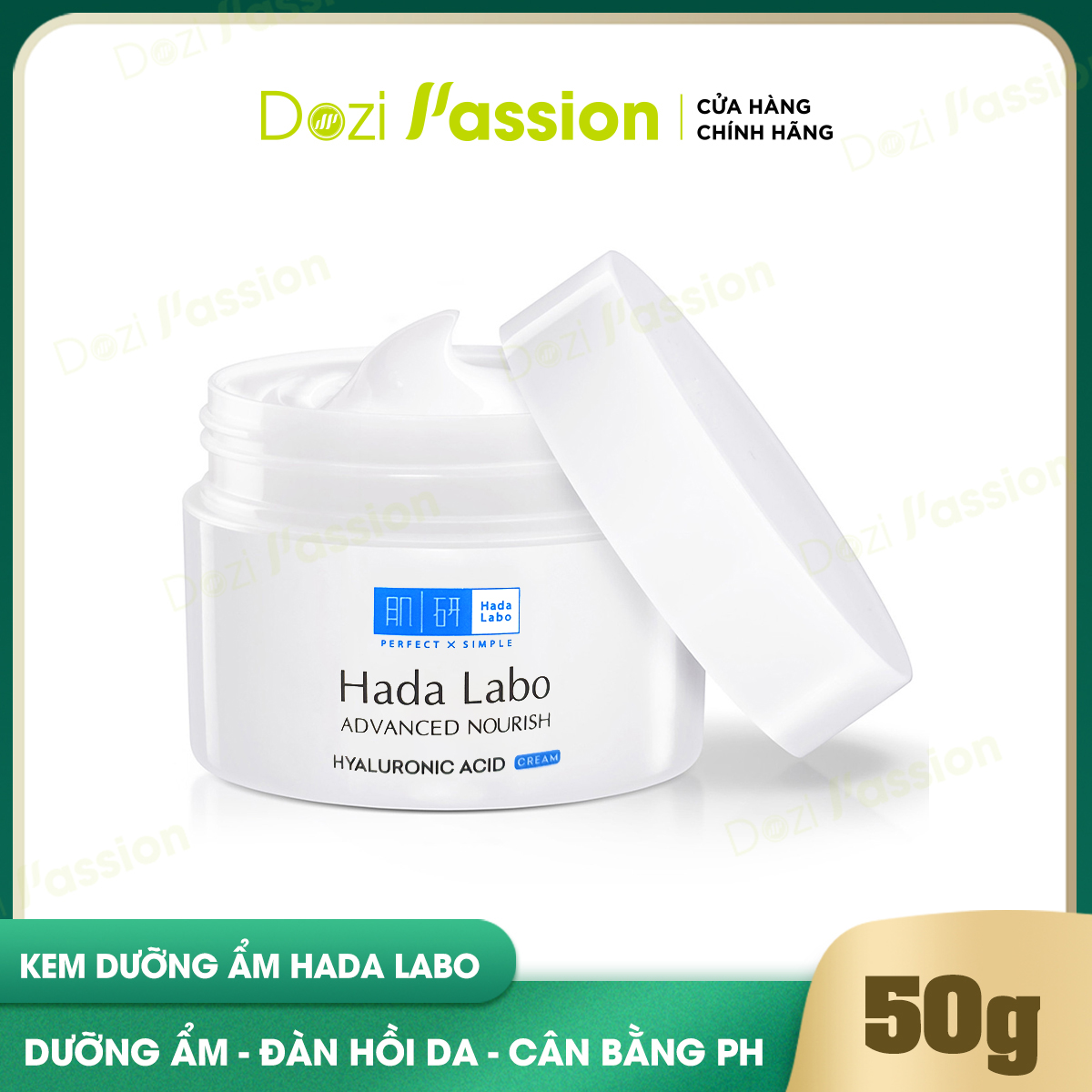 [Mẫu Mới] Kem Hada Labo Dưỡng Ẩm Tối Ưu - Hada Labo Advanced Nourish Cream Màu Trắng 50g