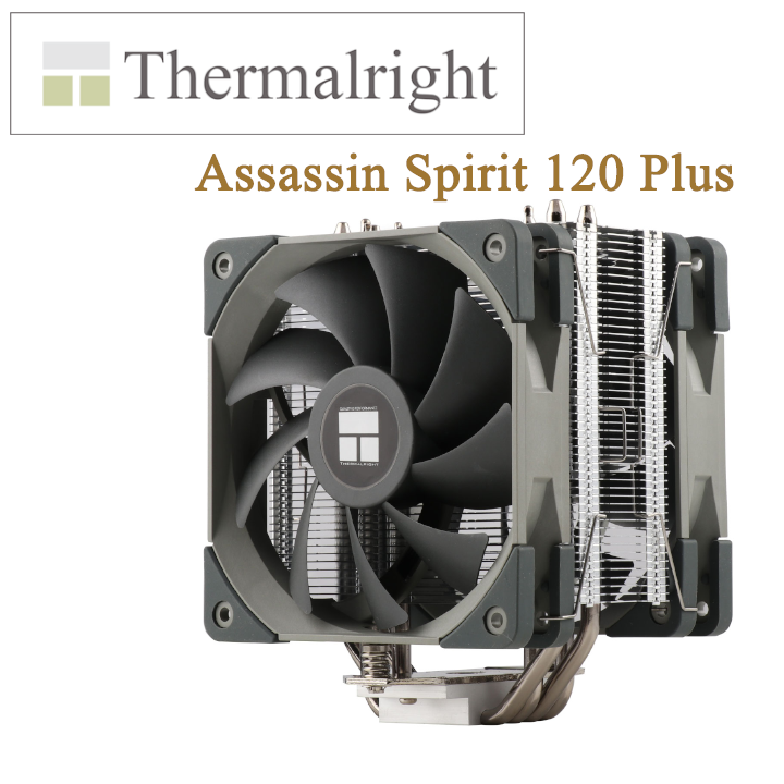 Quạt tản nhiệt máy tính Thermalright Assassin Spirit 120 Plus AS120 - 4 ống mạ nickel, 2 quạt push-pull