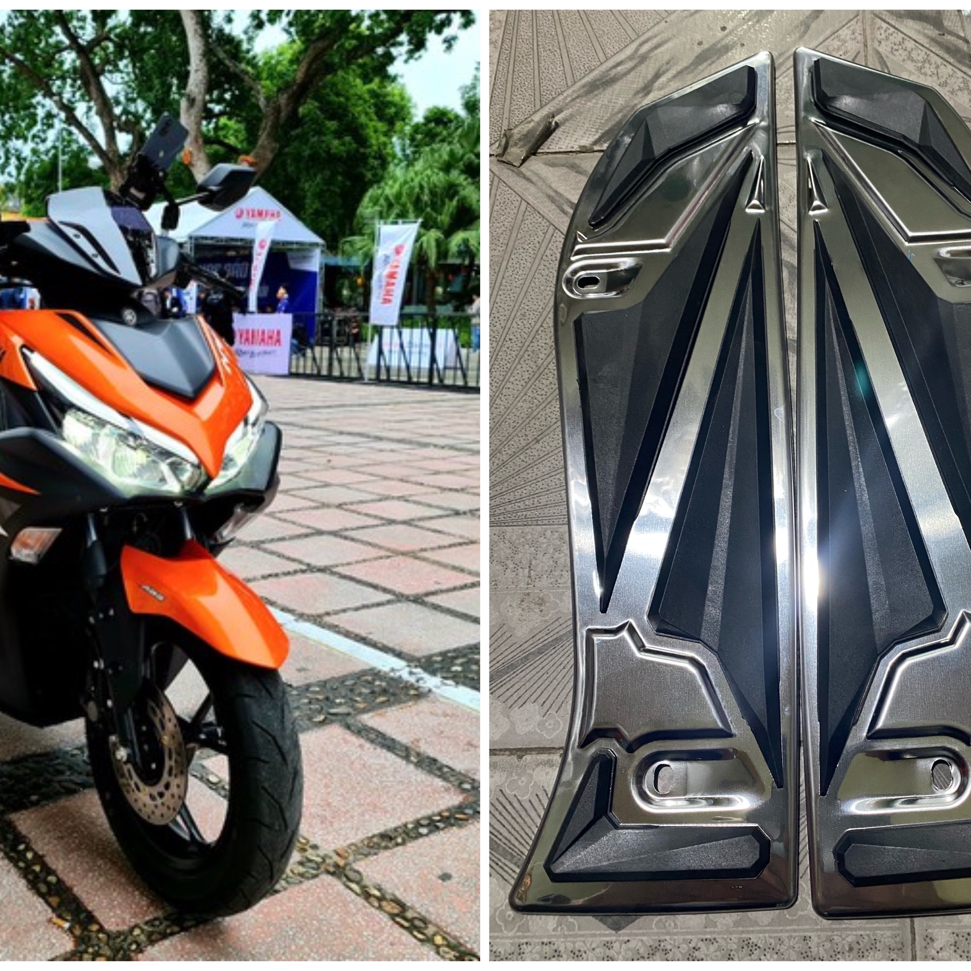 thảm lót chân,lót sàn,Thảm để chân nvx 155 2024-2021 (1 đôi)