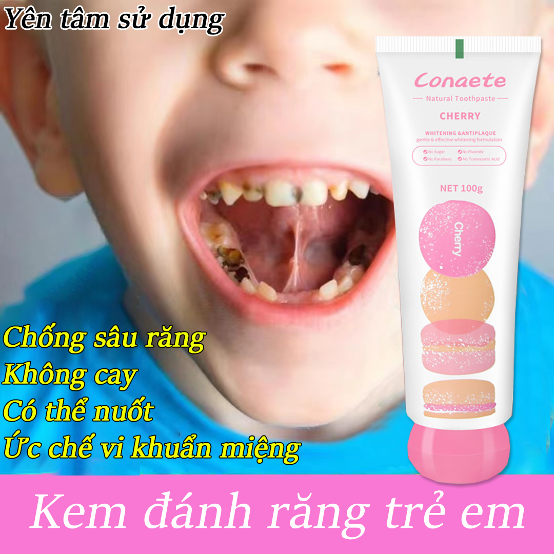 Kem đánh răng cho bé,Chống sâu răng,Có thể nuốt,Ức chế vi khuẩn miệng,An toàn thành phần 110g