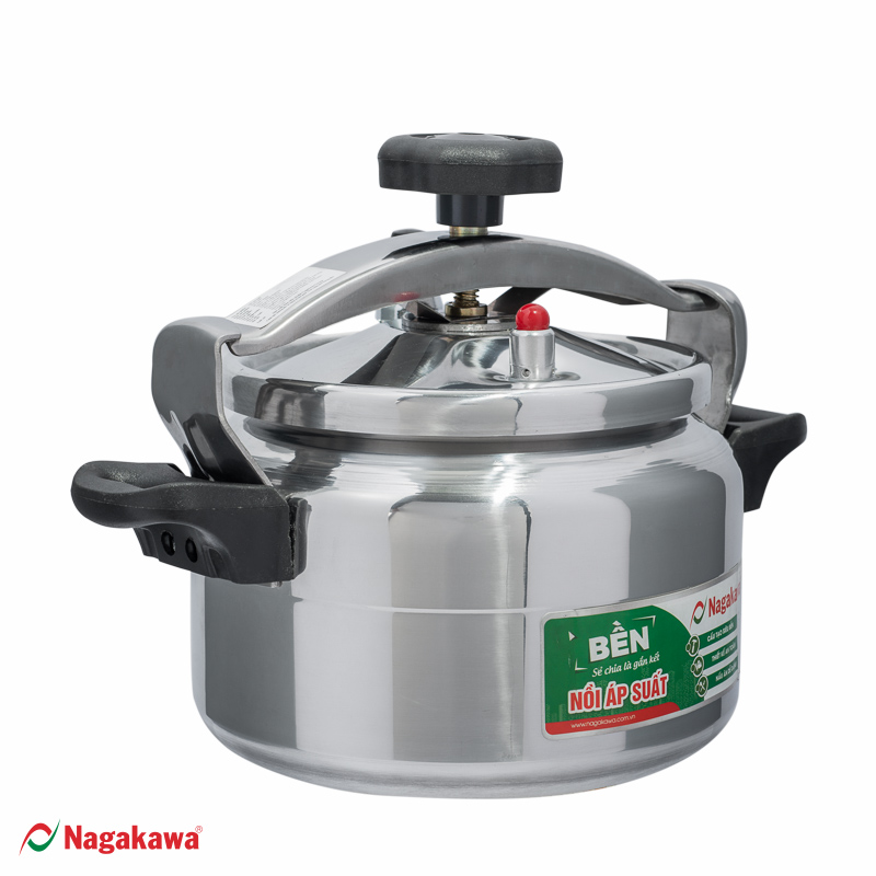 Nồi áp suất Nagakawa dùng cho các loại bếp gas, bếp hồng ngoại dung tích 4l, 5l, 7l