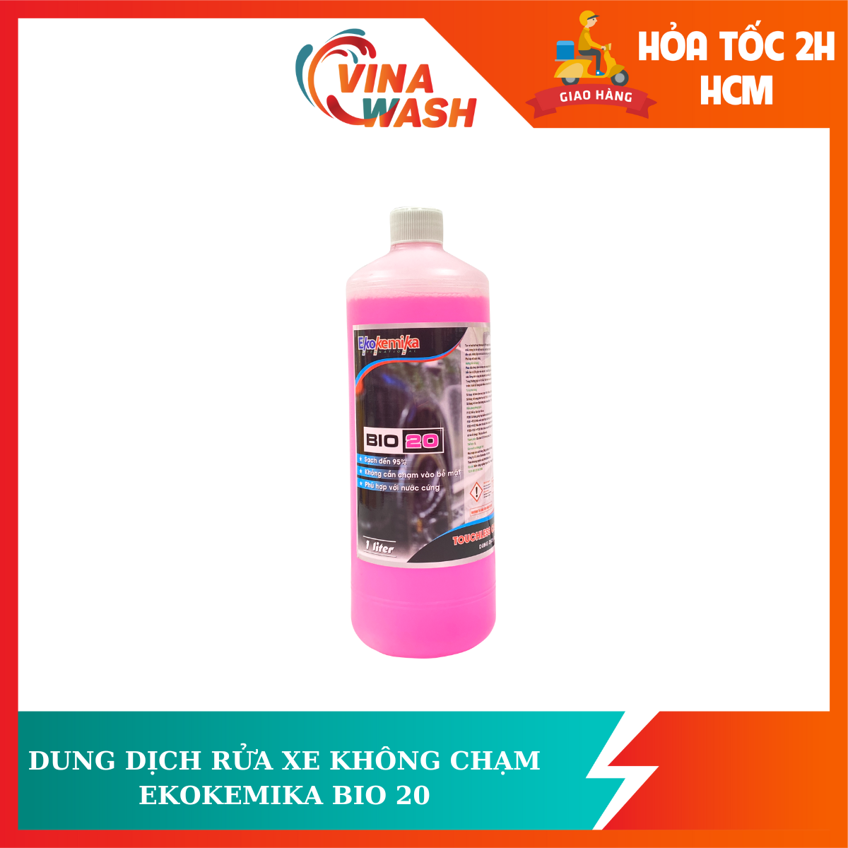 Dung dịch rửa xe không chạm Ekokemika Bio20 chai 1L