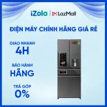 Tủ lạnh Panasonic 540 lít NR-YW590YMMV - Bảng điều khiển ngoài cảm ứng - Làm đá tự động - Lấy nước bên ngoài - Ngăn Prime Fresh+ cấp đông mềm chuẩn -3ºC