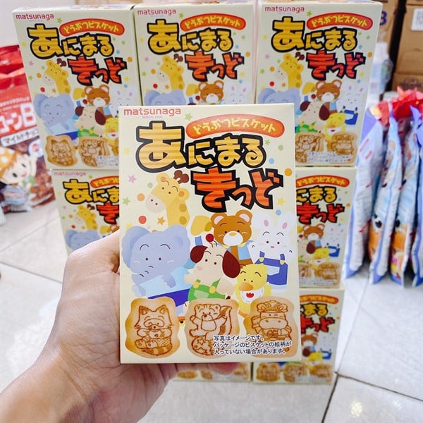 Bánh quy ăn dặm hình thú Matsunaga cho bé từ 9m+ date