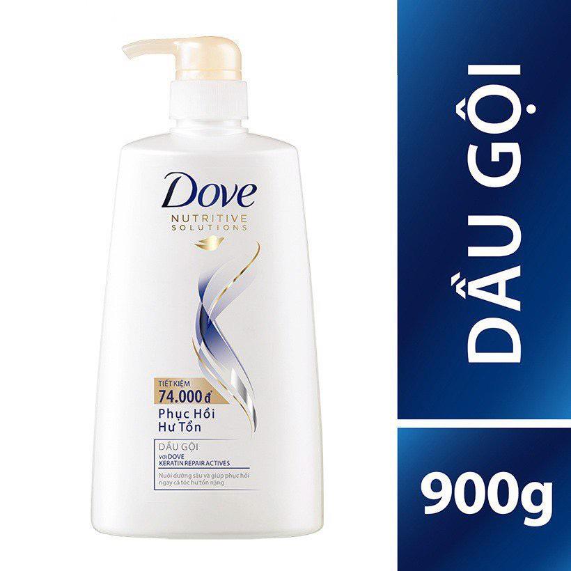 Dầu gội dove 900ml phục hồi hư tổn
