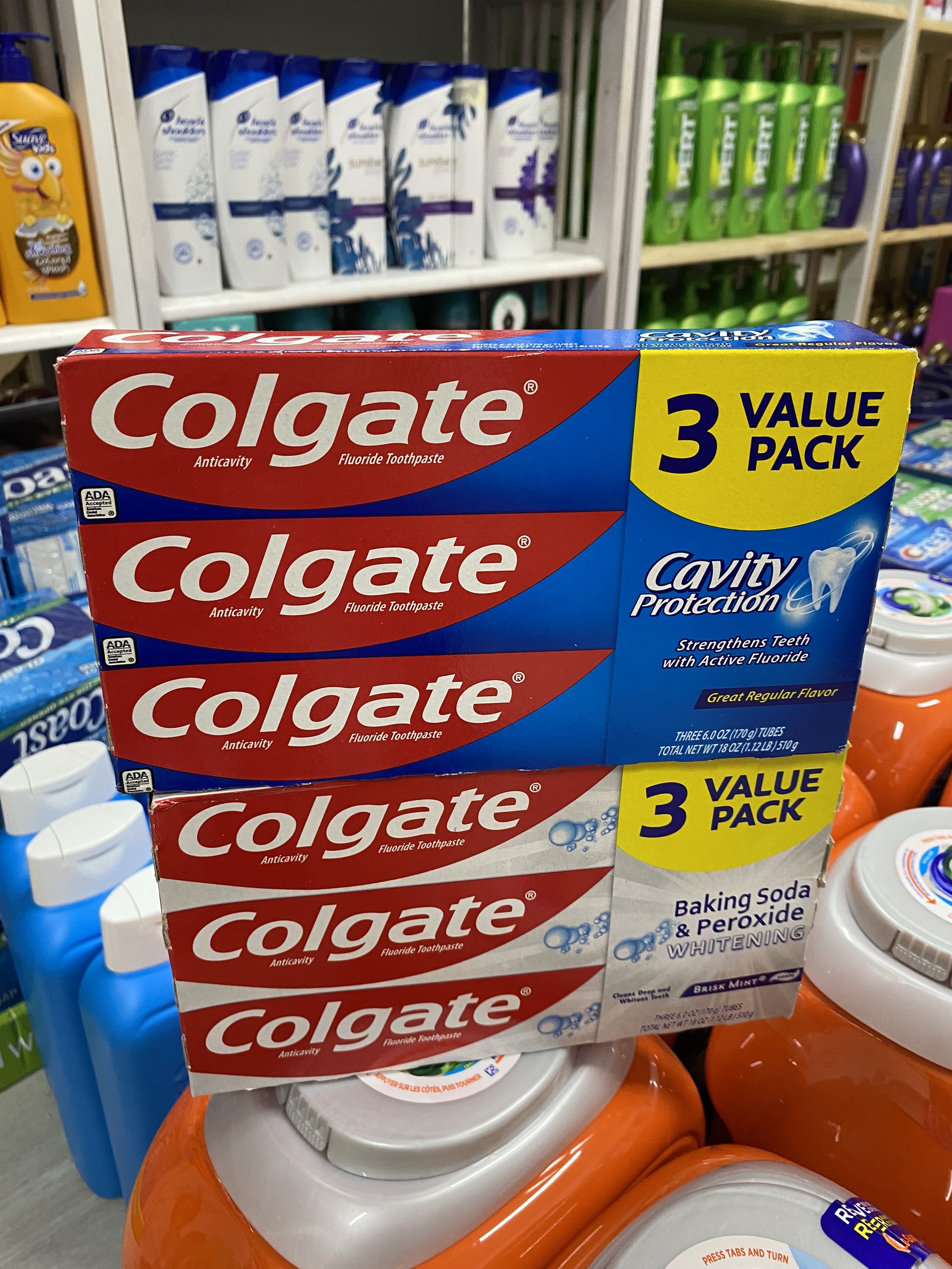 ✨🗽 kem đánh răng colgate 170g _ hàng nhập nội địa mỹ 🗽✈️ colgate cavity protection / colgate baking soda & peroxide