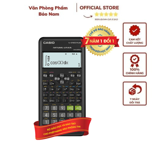 Máy tính - casio fx570esplus 51405 chất lượng - bảo hành 7 năm chính hãng