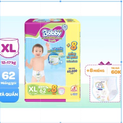 Tã quần bobby xl62