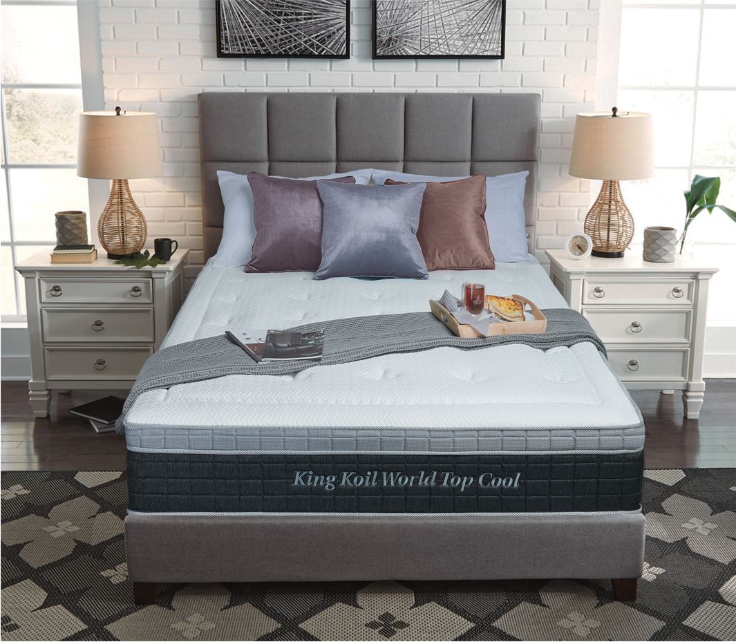 Nệm lò xo King Koil l Hỗ trợ thêu tên,đêu khắc thông điệp_Bảo Hành 10 Năm
