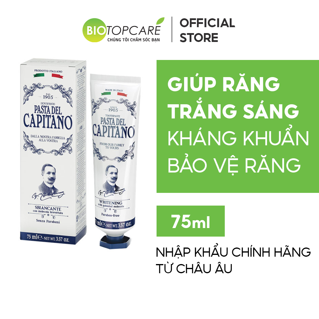 Kem đánh răng Pasta del Capitano 1905 làm trắng răng 75ml