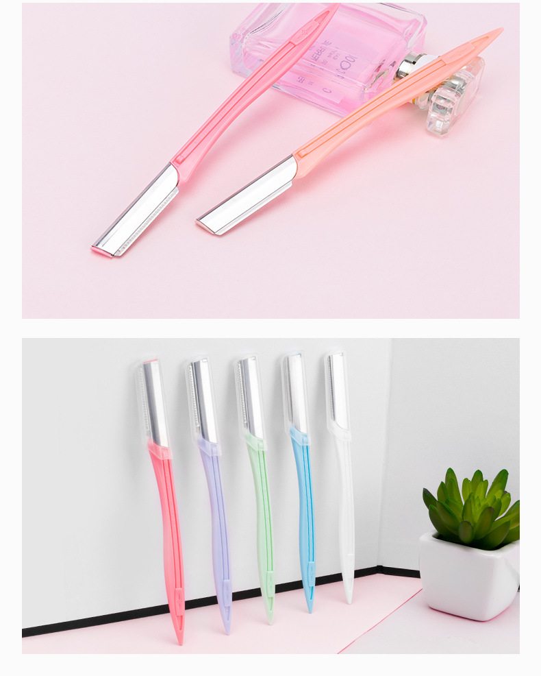 Dao cạo, dao cắt tỉa lông mày cán nhựa dài 15cm - Shop giao màu ngẫu nhiên