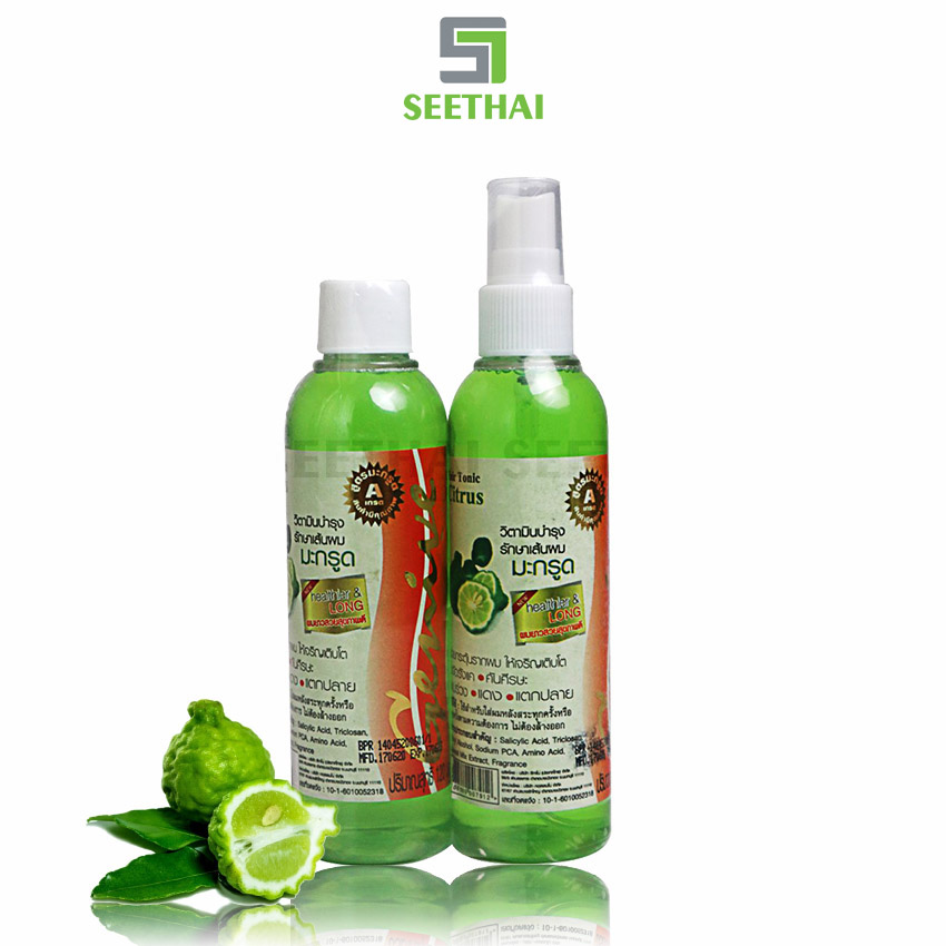 COMBO 2 serum chanh trúc dưỡng tóc Thái Lan 180ml - giảm rụng tóc - chai - Hair Tonic Citrus