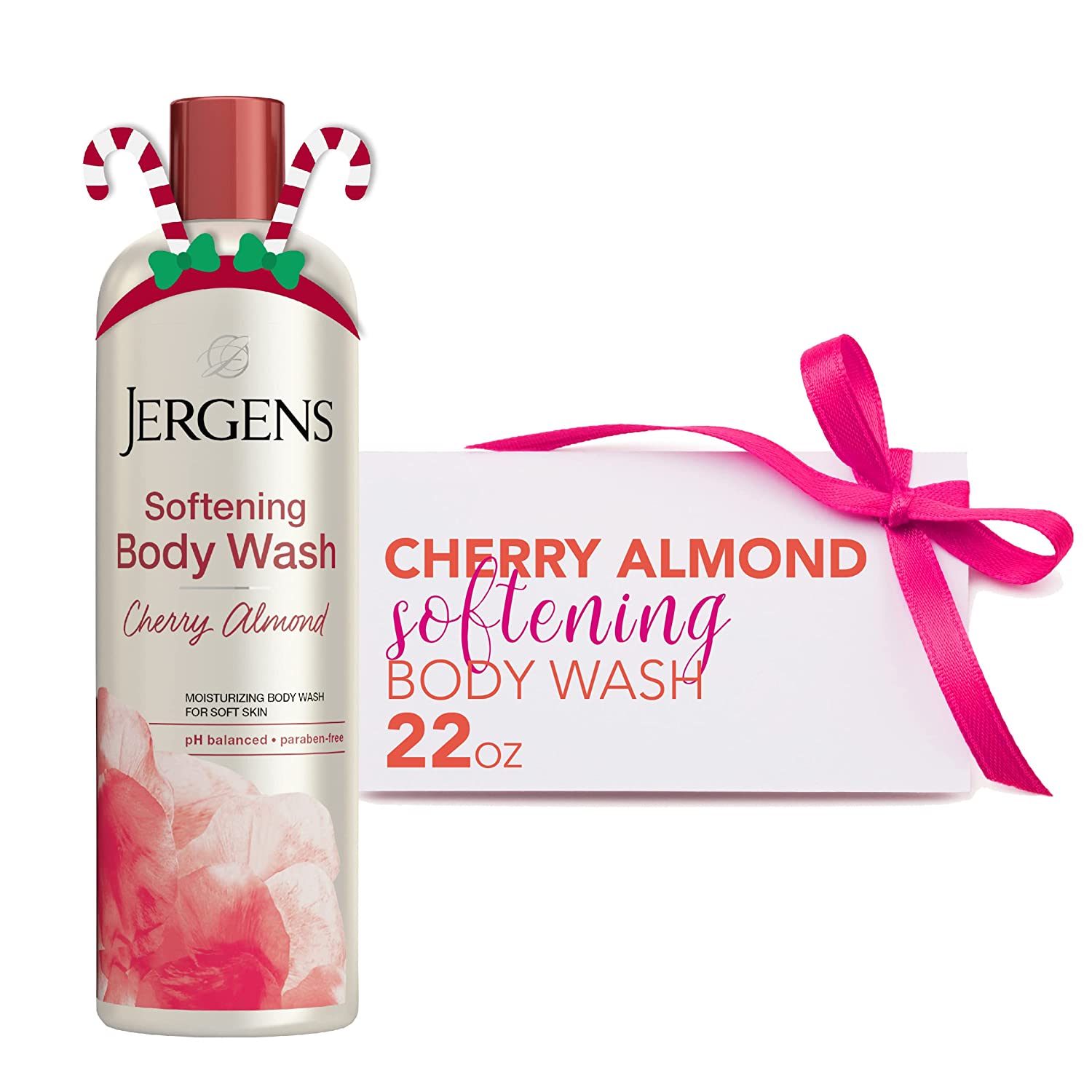 Sữa tắm dành cho da nâu giúp mềm da Jergens Softening cherry almond body wash 650ml (Mỹ)