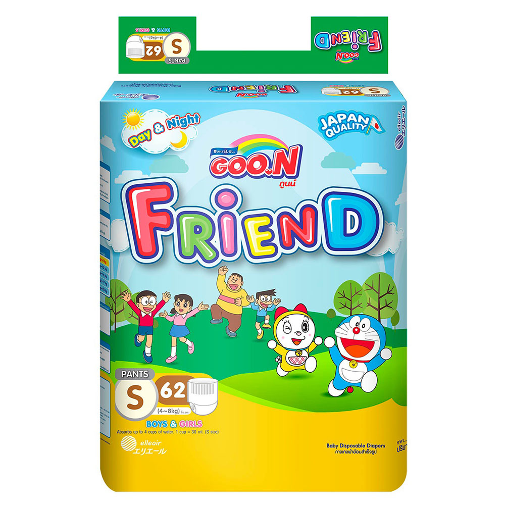 Tã quần goon friend s 62 + 5 miếng date 5/2021