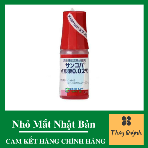 Dung dịch nước nhỏ mắt nhật bản 5ml sancoba - nội địa nhật