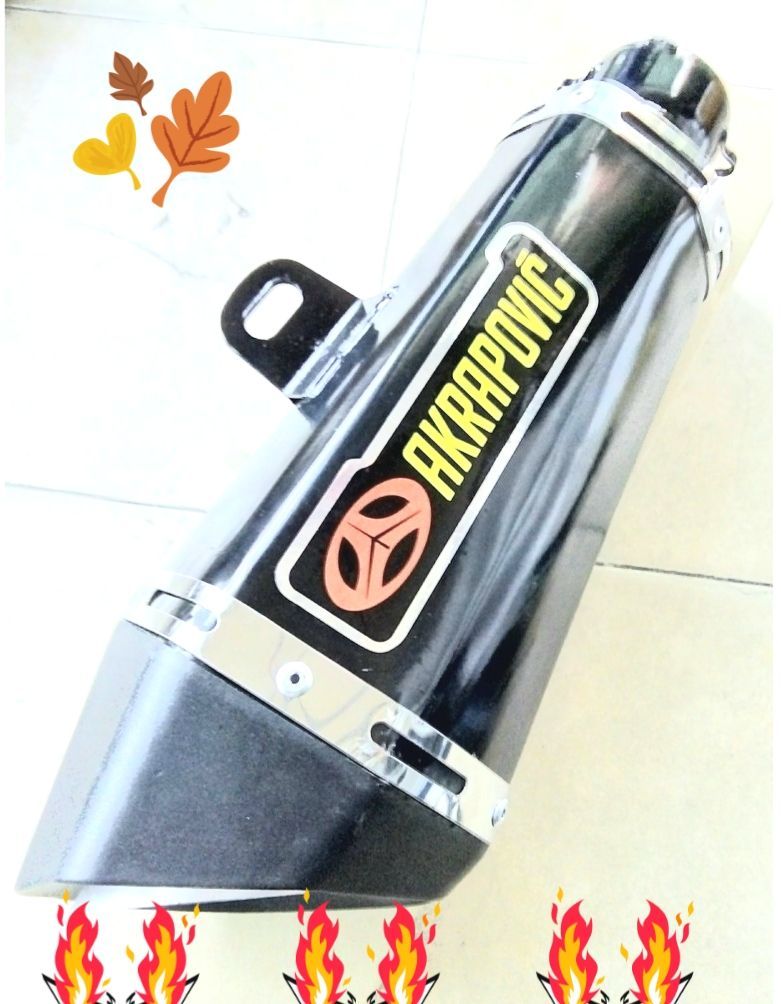 PÔ AKRAPOVIC LỤC GIÁC ĐEN