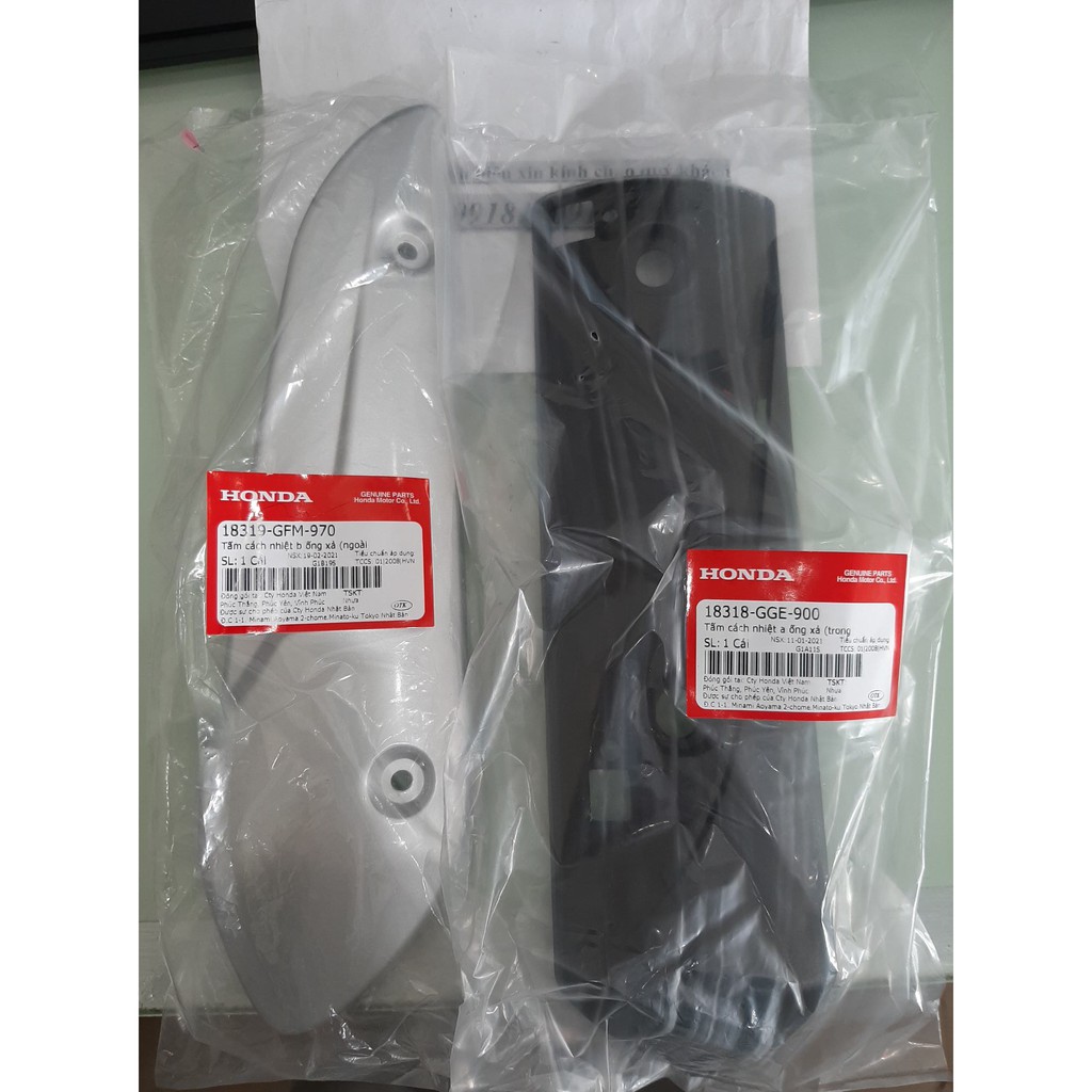 Tấm cách nhiệt a ống xả ốp bô lead 110 honda