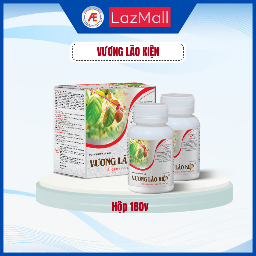 Vuong Lao Kien Box of 180 Tablets - Helps Reduce Hand and Foot Tremors