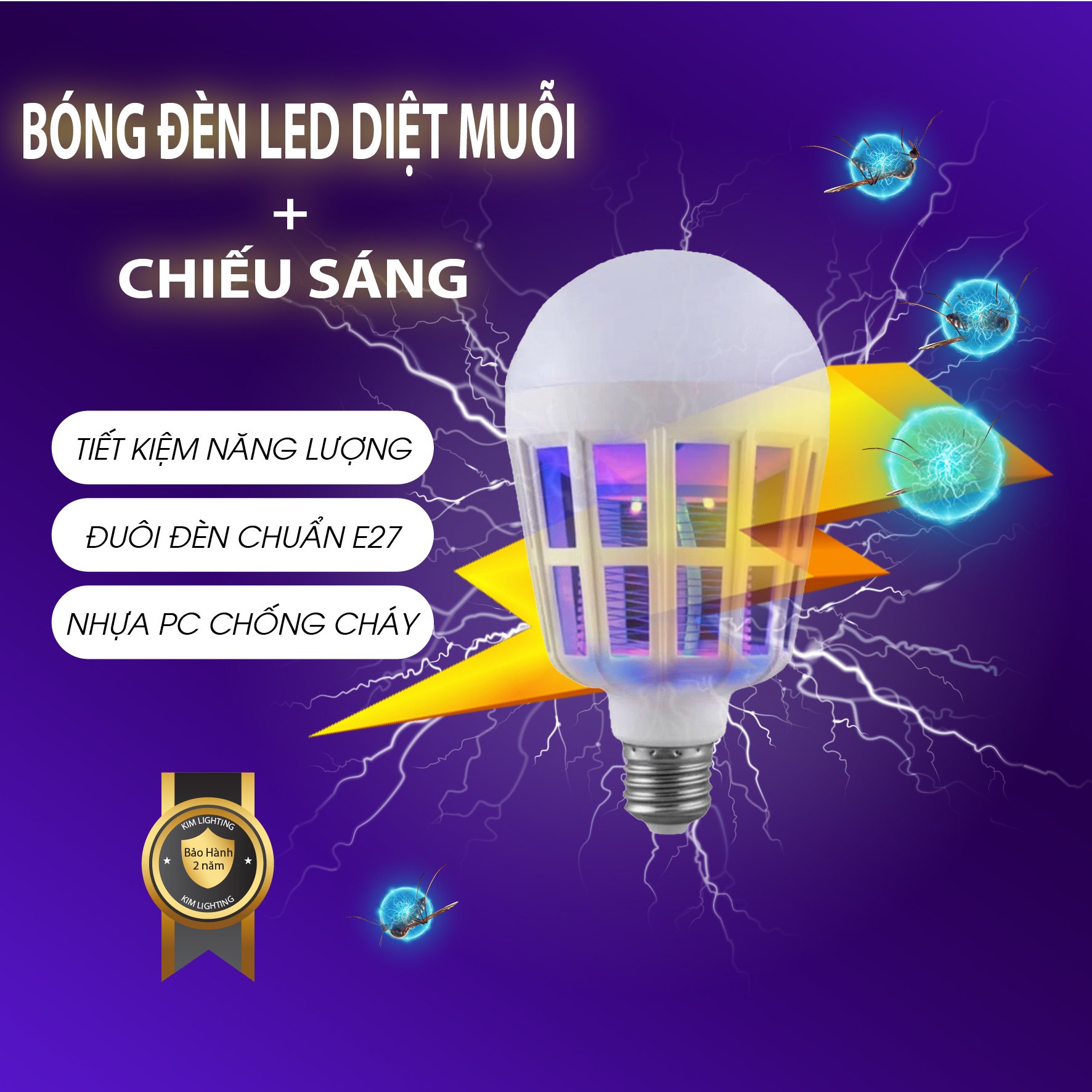 Đèn led 15w bắt muỗi và siêu sáng đèn led có công dụng đa năng vừa thắp sáng vừa bắt muỗi và làm đèn ngủ công suất 15w điều chỉnh chế độ sáng