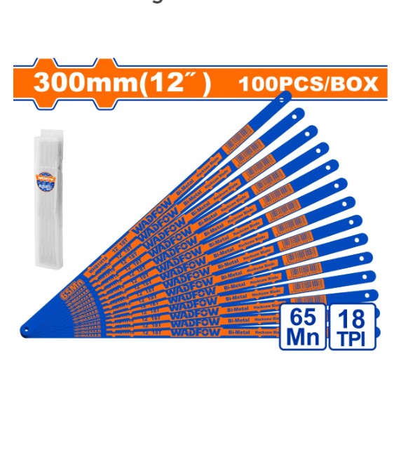 WHB1H18	Lưỡi cưa khung cưa sắt 300mm 18T WADFOW