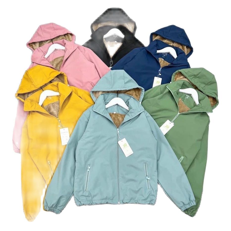 Áo Khoác Gió Lót Lông Nữ Cao Cấp , Áo Gió Nữ Lót Lông Dày Dặn Ấm Áp