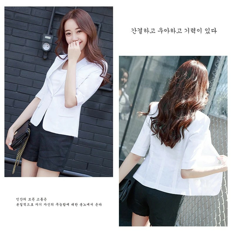 Áo khoác vest hina tay lỡ_