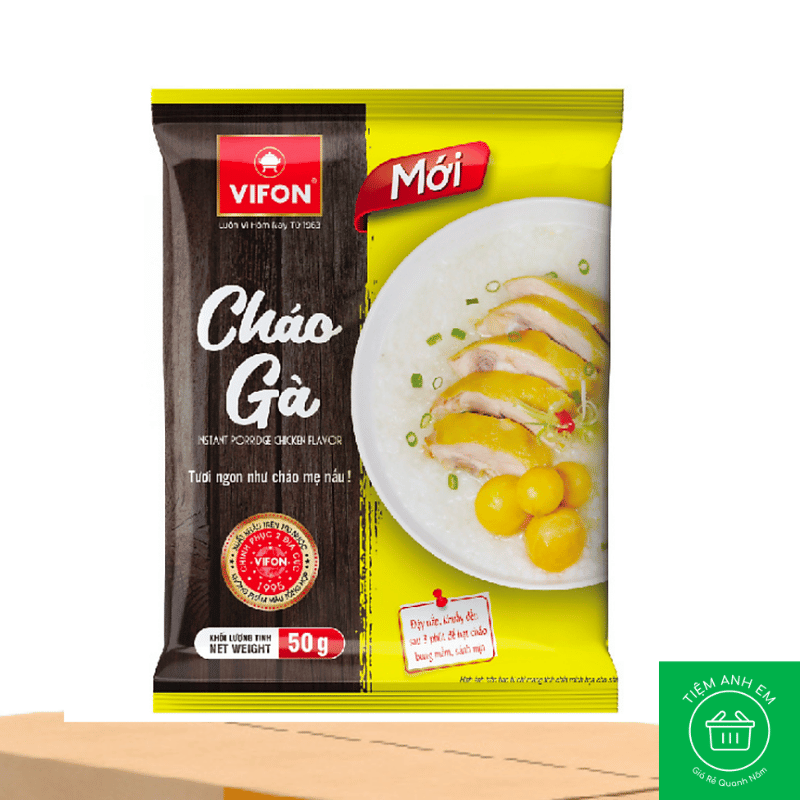 Cháo gà Vifon tươi ngon như cháo mẹ nấu gói 50g