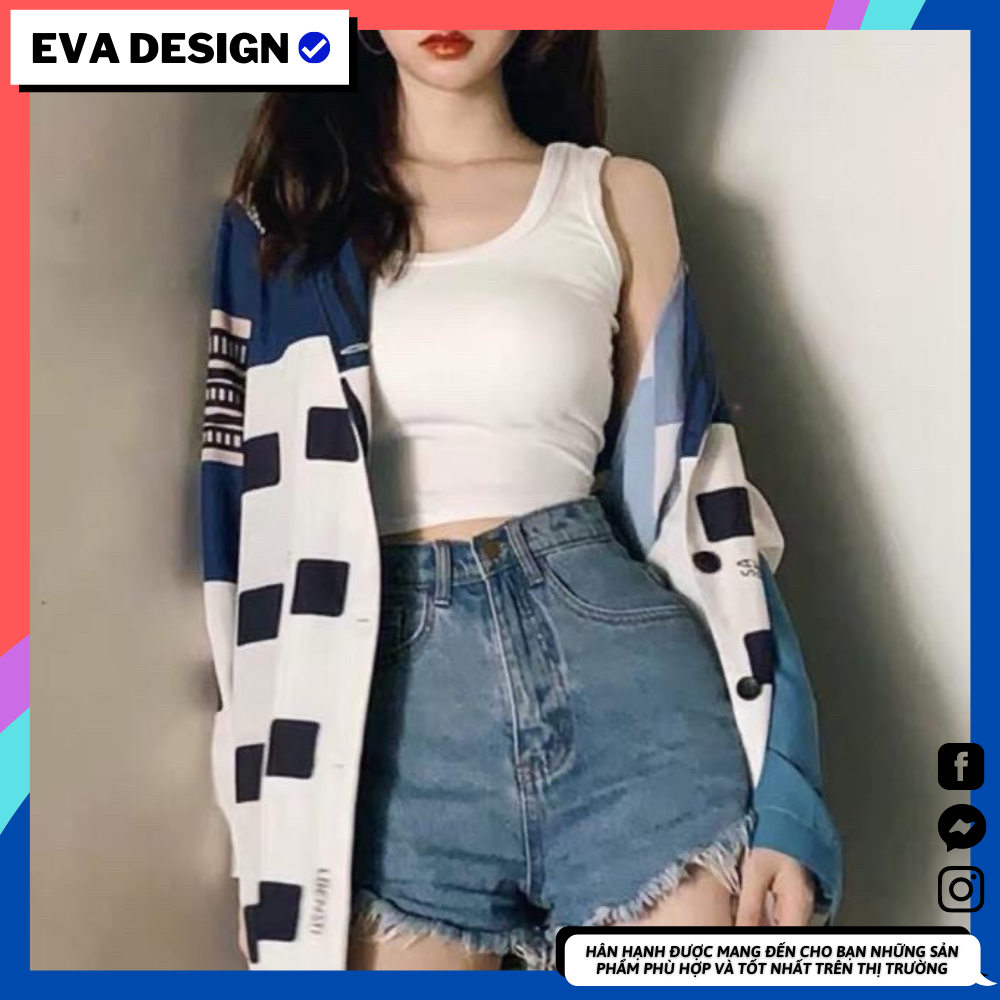 áo 2 dây , áo ba lỗ evadesign , vải thun 4 chiều , style Hàn Quốc