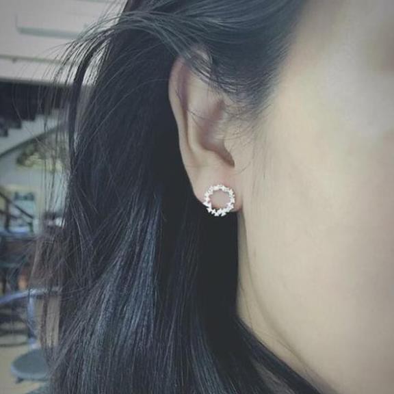 Bông tai bạc ❤️❤️ bông tai nữ trong phim hàn quốc huyền thoại biển xanh