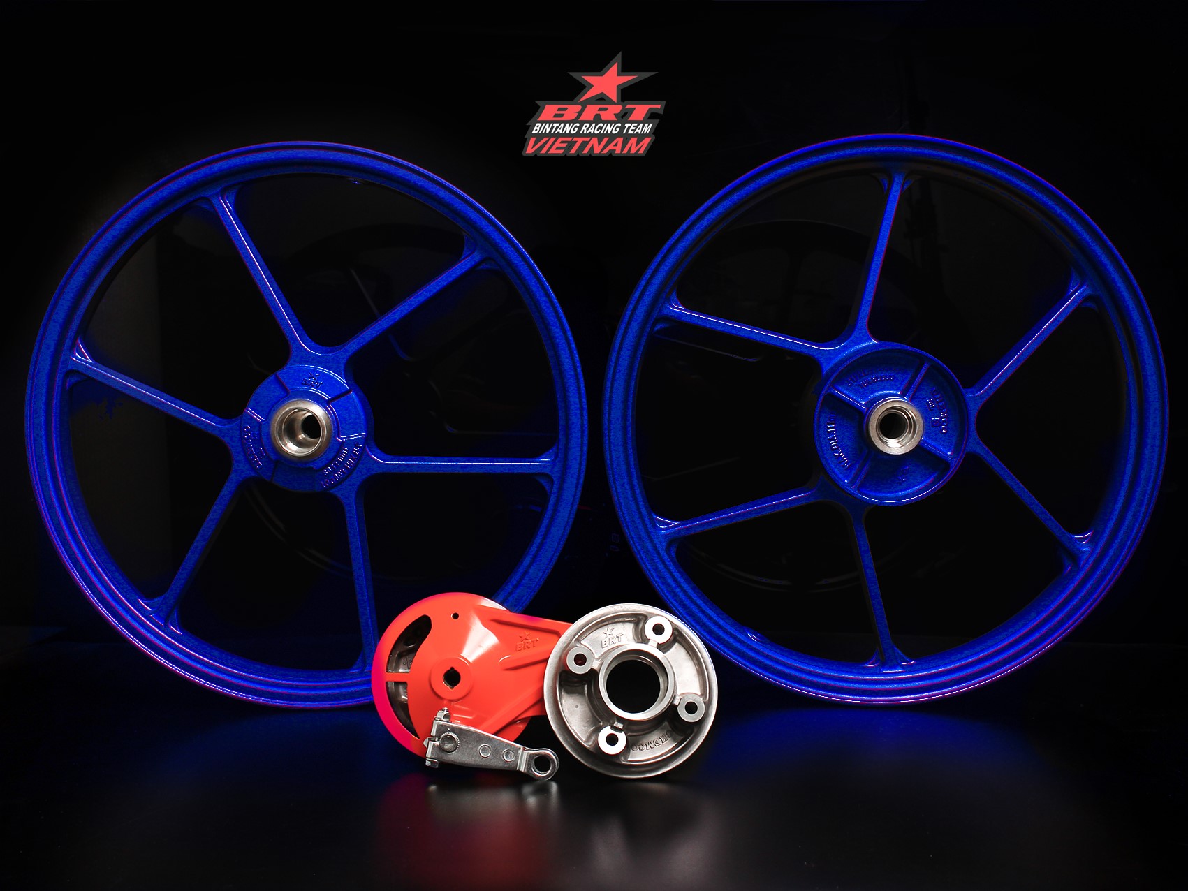 [Trả góp 0%] Mâm BRT Chemco 1.6x1.85-17inche dành cho Jupiter/ Sirius - Hàng chính hãng